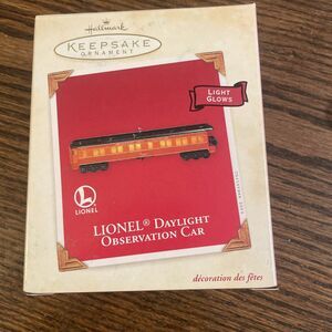 HALLMARK KEEPSAKE ORNAMENT LIONEL DAYLIGHT Observation Car SOUTHERN PACIFIC